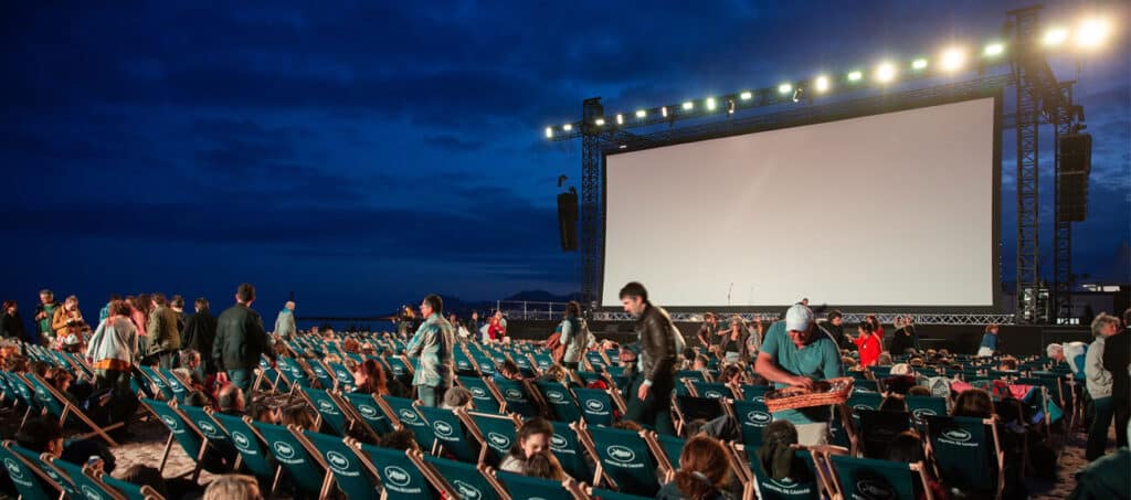 Projection en plein air